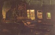 Vincent Van Gogh Weaver,Interior with Three Small Windows (nn04) oil painting picture wholesale